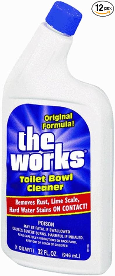 The Works Toilet Bowl Cleaner, 32 ounce (pack of 12)