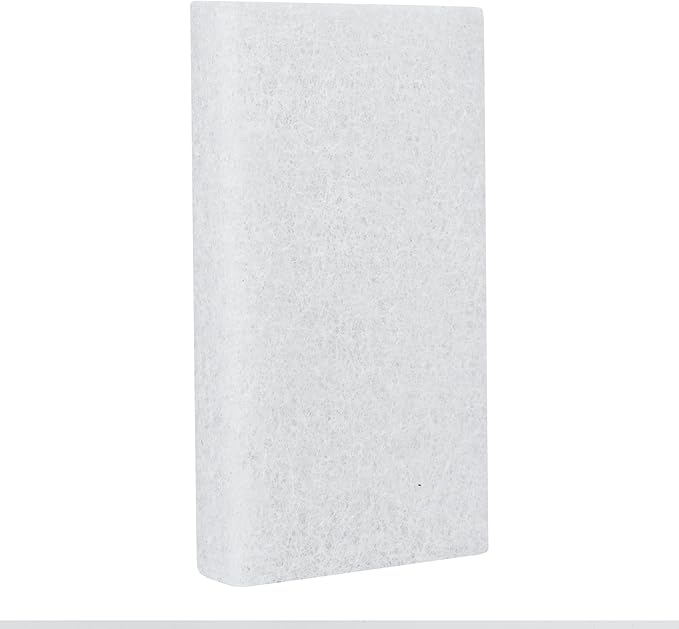 Restaurantware RW Clean 6 x 3.5 Inch Scouring Pads 10 Multi-Purpose Scrub Pads - Not Abrasive Heavy-Duty White Nylon Scrub Pads For Cleaning For Cleaning Or Scrubbing Versatile
