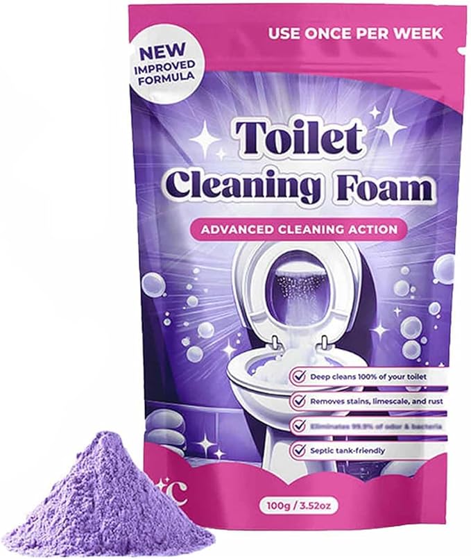 2026 New Toilet Cleaner, Toilet Cleaning Foam, Foam For Sparkling Clean, Touch Free Foaming Cleaning Powder (1)