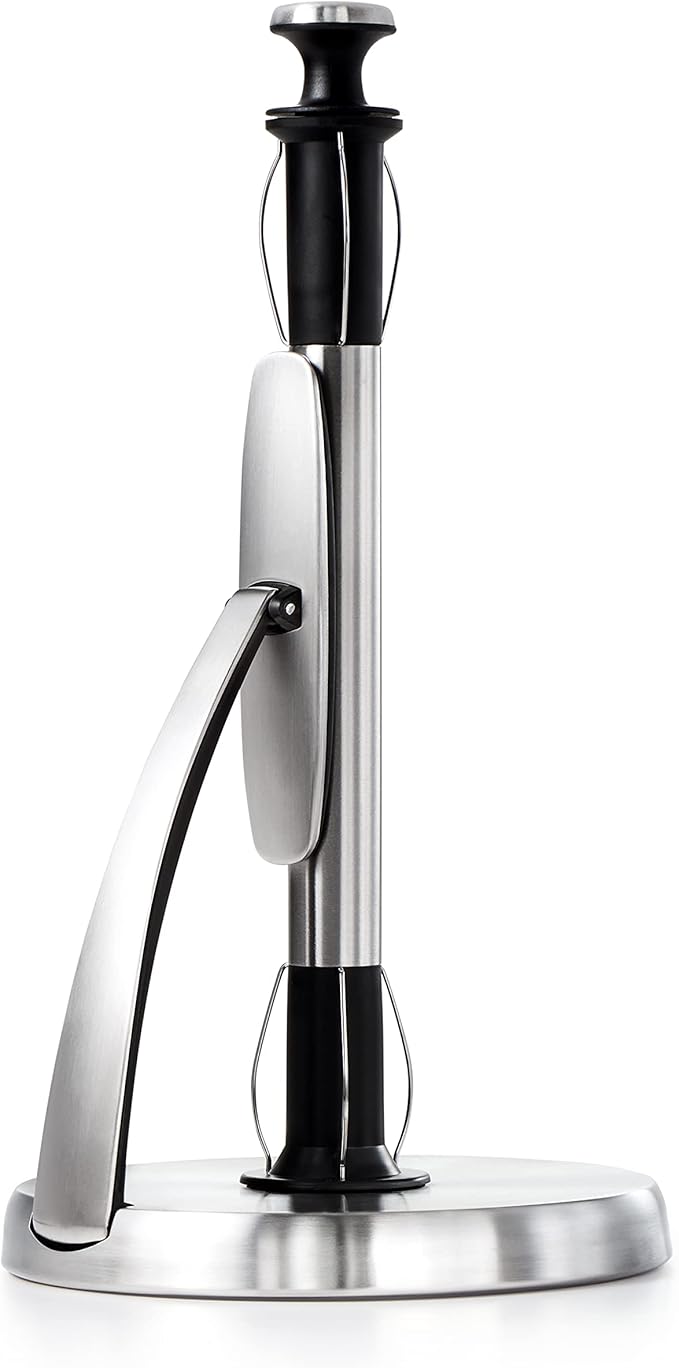 OXO Good Grips Toilet Brush & Plunger Combo Set and SimplyTear Paper Towel Holder