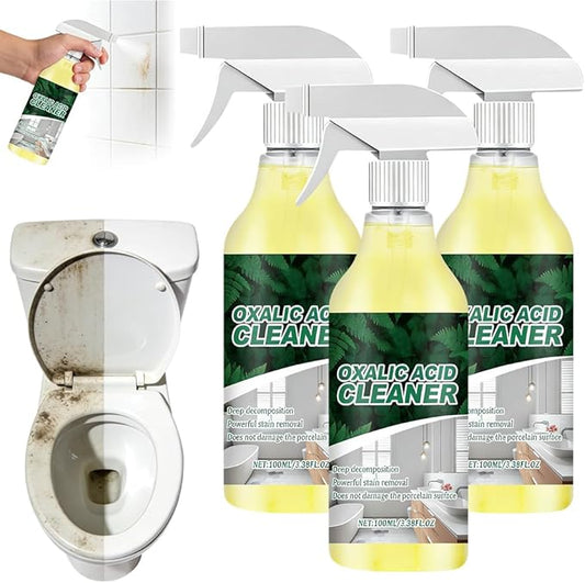 SENOY Powerful Stain Removal Cleaner Spray, 100ml/3.38 fl.oz Multipurpose Stain Removal Spray, Powerful Cleaning Foam Cleaner for Bathroom, Kitchen, Bathtub, Toilet, Porcelain, Tiles (3pcs)