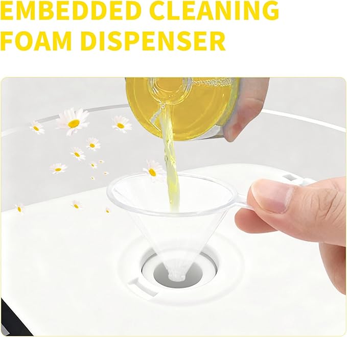 MAMADOU 285ml Smart Toilet Foaming Agent Splash Proof Special Foam Toilet Bowl Cleaner Shield Cleaning Liquid Stain-Resistant For Fresh Bathroom Chrysanthemum