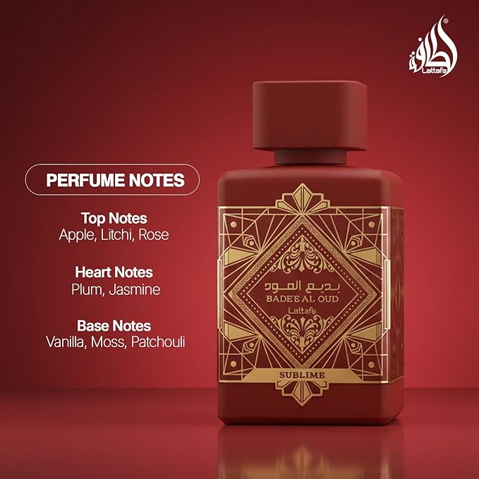 Lattafa Bade'e Al Oud Sublime - Tropical, Fruity, Fresh, Vanilla - Eau de Parfum Long-Lasting Fragrance for Unisex, 3.40 Ounce / 100 ml