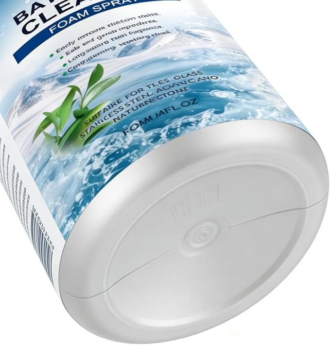 Bathroom Cleaner Foam Spray, With Fast Acting Stain Removal Formula, 120ml, Antíbacteríal Dísinfectant Cleaner, Dísinfectant Spray & Liquids, Gentle Formula, For Home, Wall, Floor, Bathtub, Toilet