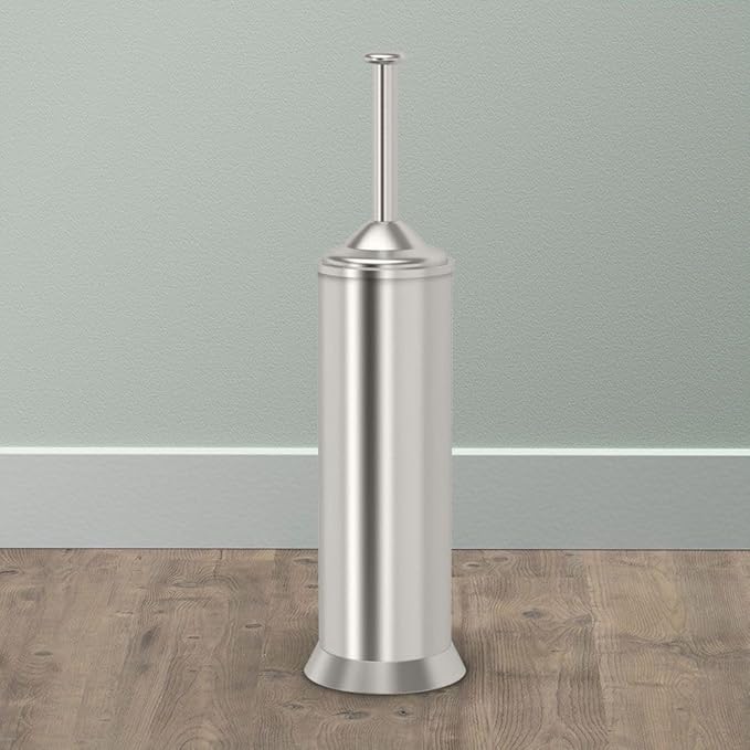 Gatco 1485 Toilet Brush and Canister, Satin Nickel