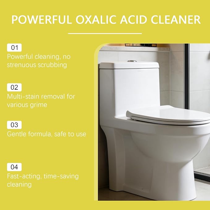 Powerful Oxalic Acid Cleaner, 2026 Upgraded Multipurpose Home Cleaner, 120ML/4FL.OZ, Spray Bottle for Bathroom, Toilet, Porcelain, Multi-Surface, Deep Cleaning (0A)