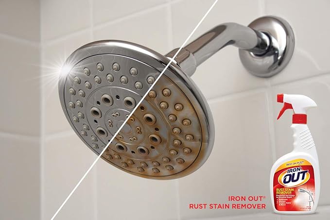 Iron Out Rust Stain Remover Powder, 1 lb 12 oz, and Powerful Gel Spray, 24 fl oz