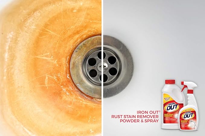 Iron Out Rust Stain Remover Spray Gel, 16 Fl. Oz. Bottle 5-Pack