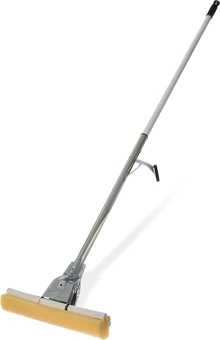 SPARTA Flo-Pac Sponge Mop Roller Mop for Cleaning, 12 X 51 Inches, Silver, (Pack of 6)
