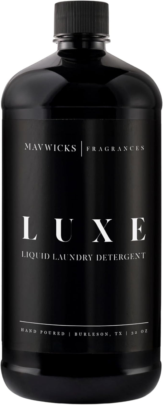 Mavwicks - Laundry Liquid Detergent (Luxe) - 32 Oz Laundry Perfume Bottle for Men & Women, Stain & Odor Remover, Deep Clean, Long-Lasting Fragrance and Freshness for All Fabrics
