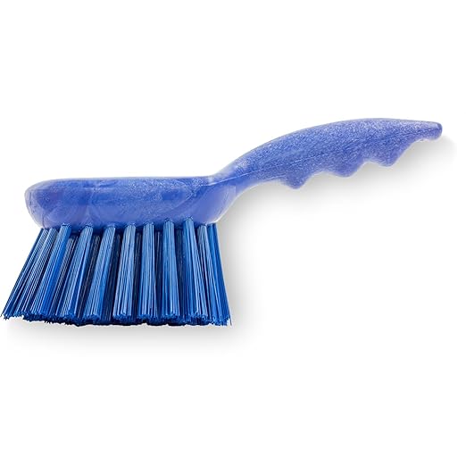 SPARTA 40541EC14 Plastic Scrub Brush, Utility Brush, Kitchen Brush With Hanging Hole For Cleaning, 8 Inches, Blue - (Pack of 1)