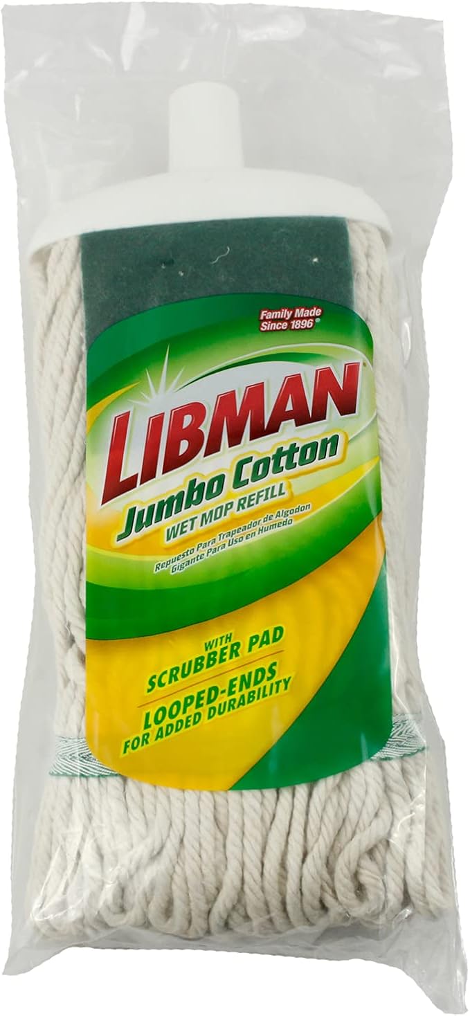 12oz Cotton Wet Mop Refill Case of 6