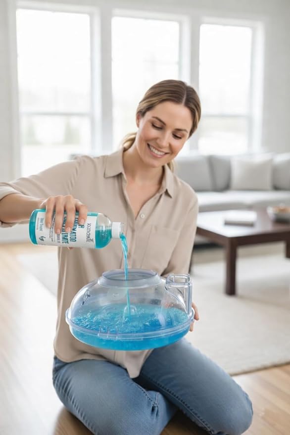 Odor Eliminator Air Freshener & Deodorizer Concentrate, Compatible for Rainbow, Sirena, Thermax, Prolux - Biodegradable Formula for Spraying & Water Based Vacuums - 12 fl oz. (Eucalyptus)