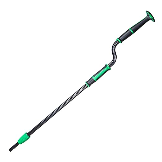 Unger Commercial Excella Floor Cleaning Mop Pack - Adjustable Height Offset Pole and Mop Pad Holder - EFKT6