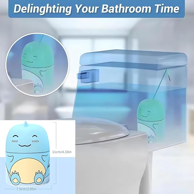 Toilet Bowl Cleaner 2026 Upgrade Cute Dinosaur-Shaped Toilet Tank Cleaner Bathroom Toilet Scent Freshener for Inside Small But Powerful (3)