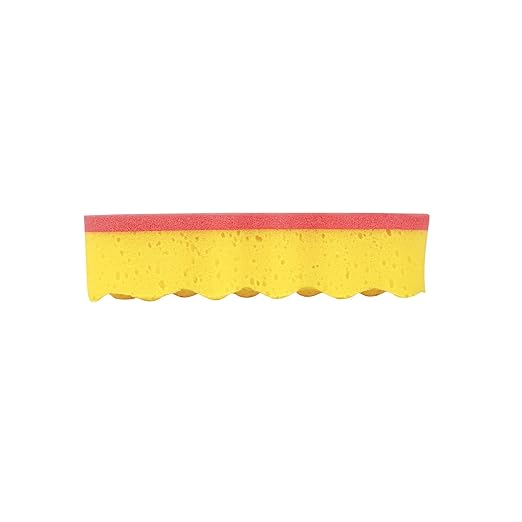 Restaurantware Sponge and Scouring Pad Combo 1 Count 7.4 x 5.1 x 1.9 Inches Plastic Multi-Surface Scrubber Flexible Cleaning Sponge for Commercial Kitchens