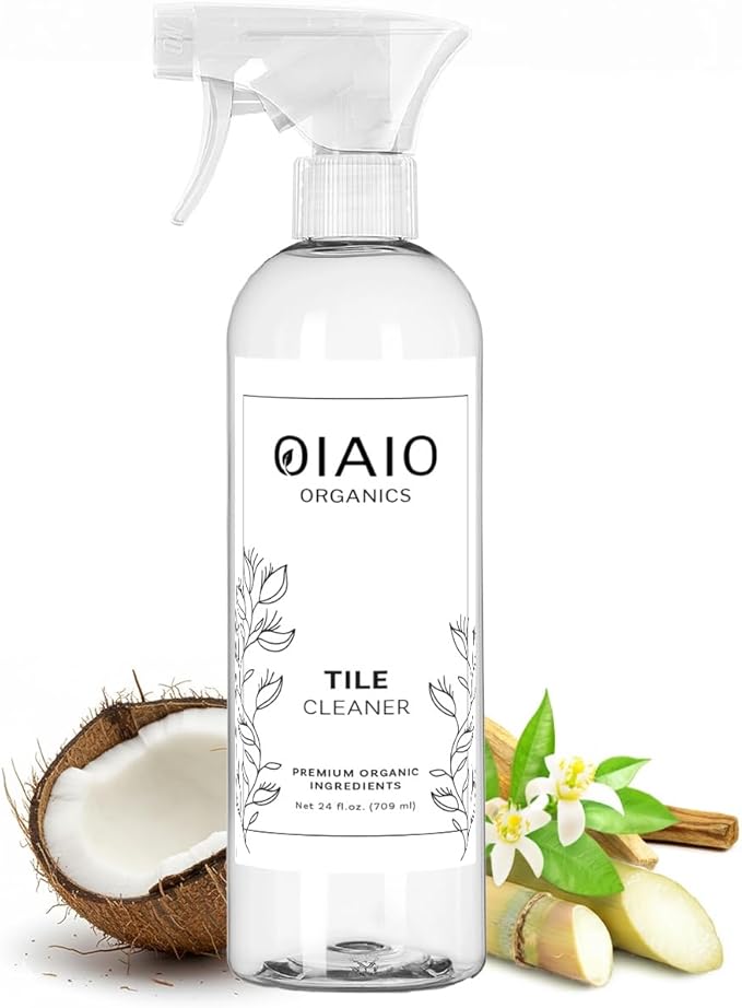 Non-Toxic Tub, Tile & Shower Cleaner - Natural Organic Ingredients that Truly Perform - 24oz - Light Coconut, Citrus & Wood Scent