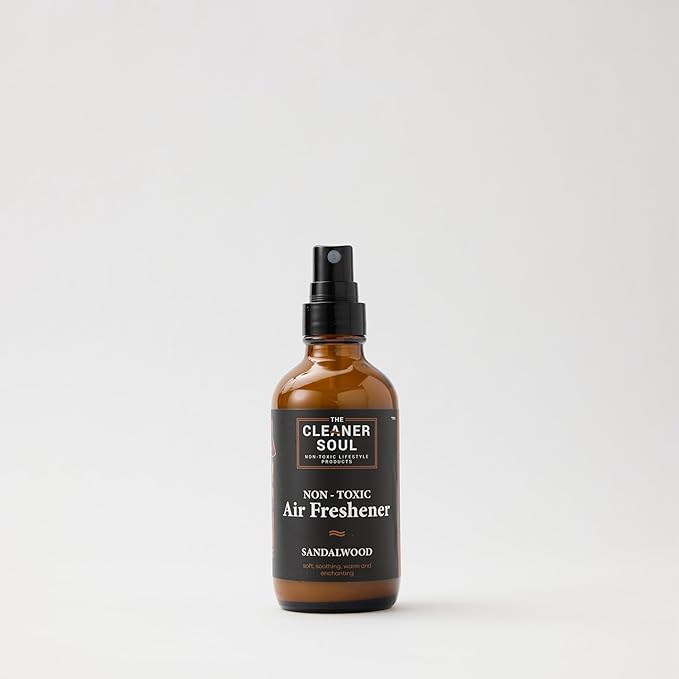 Air Freshener, Natural Essential Oils, Glass Bottle, Non-Toxic, Pet and Family Safe (Sandalwood Serenity)