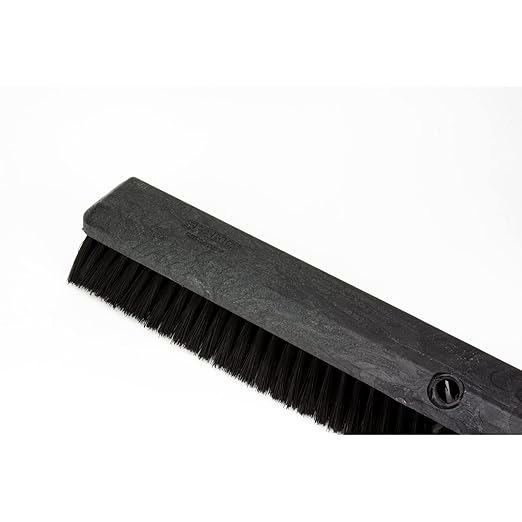 SPARTA Omni Sweep – 24" Heavy Duty Broom Head for Outdoor and Indoor Use, Nonabsorbent Block, Multi-Surface Deck Brush for Garage, Patio, Kitchen, and Concrete, Black, Pack of 12