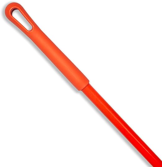SPARTA 41225EC24 Fiberglass Broom Handle, Mop Handle, Replacement Handle with Acme Threaded Tip for Commercial Cleaning, 48 Inches, Orange (Pack of 2)