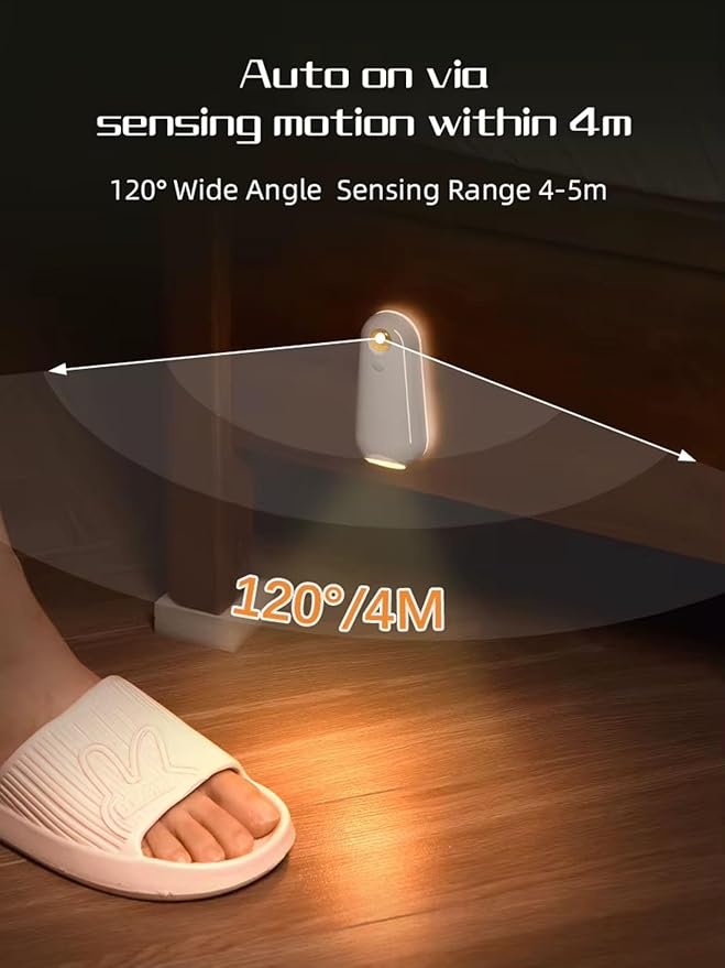Self Cleaning UV Toilet Sanitizer and Night Light, Motion-Activated, USB Rechargeable, Night Light Toliet, Adhesive-Mounted for Shared Bathrooms, For Elderly(6PCS)