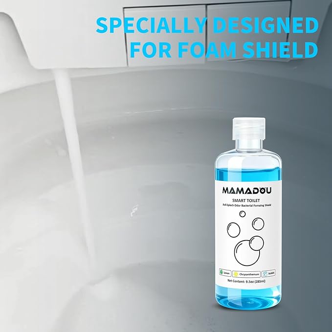 MAMADOU Smart Toilet Cleaner Foam Shield 285ml Splash Control Deodorizing Foaming Agent Special Cleaning Toilet Bowl Stain-Resistant For Fresh Comfortable Bathroom Environment