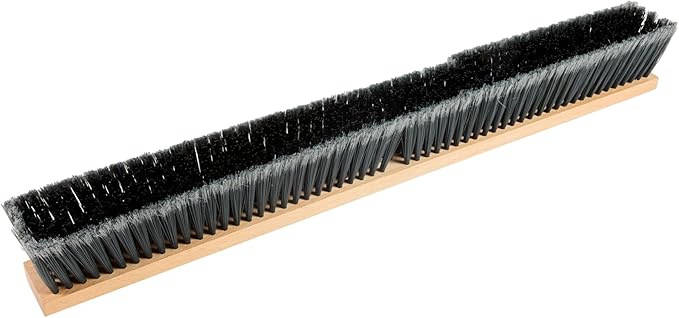 Restaurantware-BROOM HEAD ONLY: Clean Tek Professional 30-Inch Broom Head, 1 Heavy-Duty Push Cleaning Tool - Handle And Brace Sold Separately, Medium Plastic Bristles, Wooden, Commercial Use