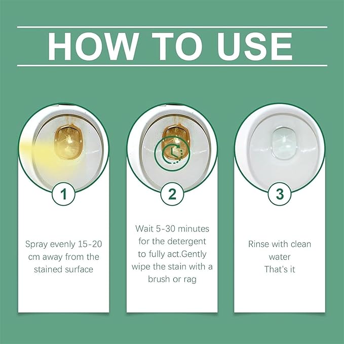 New Upgraded Oxalic Acid Cleaner Spray,Multi-purpose powerful stain remover，Rust Remover for Bathroom, Multi-Surface Cleaning for Bathtub, Porcelain & Tiles (2Pcs)