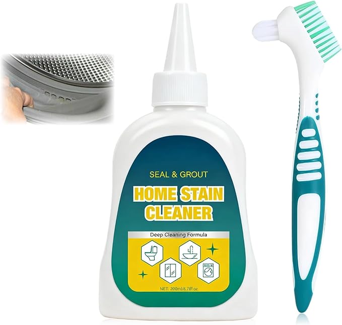 KLIFE Home Stain Cleaner Gel, Home Remover Gel, Deep Cleaning Gel for Tile Gaps, Washing Machine, Refrigerator Strips, Home Kitchen Sinks, Wall & Shower Stains - 6.76 Fl oz