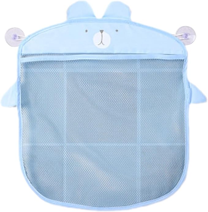 Child Bath Toy Storage Bag Net Suction Baskets Kids Bathroom Mesh Bag + 2 Suction Cups Bathtub Toy Holder