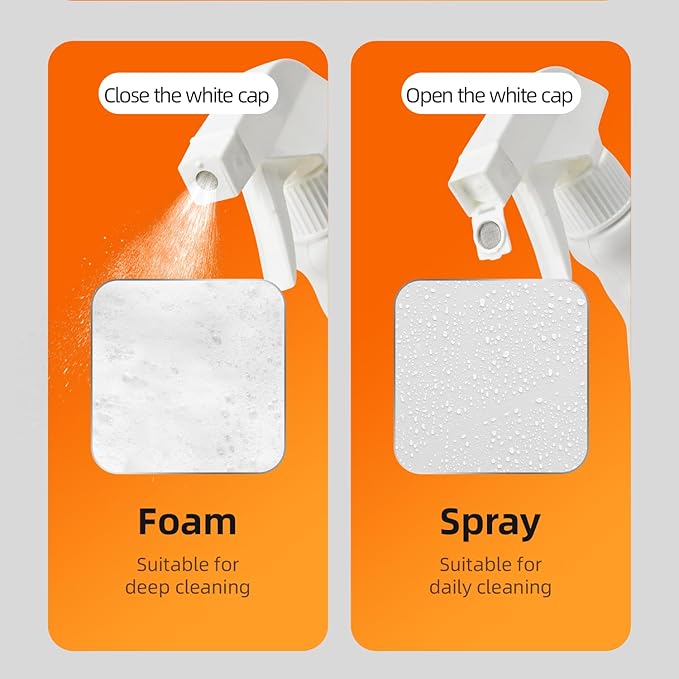 Bathroom Cleaner Spray - Removes Soap Scum, Hard Water Stains - All-Purpose Shower, Tub, Toilet, Tile, Sink and Fixtures Alternative - Fresh Scent, 17.9 oz (1-Bottle Pack with 1 Nozzles)