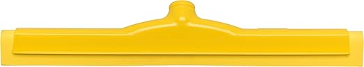 SPARTA 4156704 Plastic Floor Squeegee, Shower Squeegee With Double Foam For Window, Glass, Shower Door, Floor, Windshield, 18 Inches, Yellow, (Pack of 6)