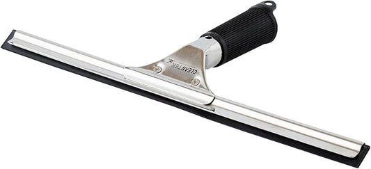 Restaurantware-Clean Tek Professional 13.78 Inch Window Squeegee, 1 Cleaning Squeegee with Rubber Blade - No-Slip Handle, Clean Mirror Or Car Windshield, Stainless Steel Wiper for Glass Door