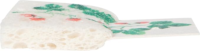 Now Designs Berry Bramble Pop Up Sponges Set of 4, Eco-Friendly Cellulose, Compostable & Biodegradable, 2.75 x 4.25in