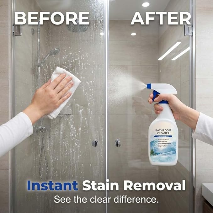 Bathroom Cleaner, 2026 New Foam Spray for Home Use, Powerful Cleaner for Shower and Tile, Cleaning Spray for Families (2)
