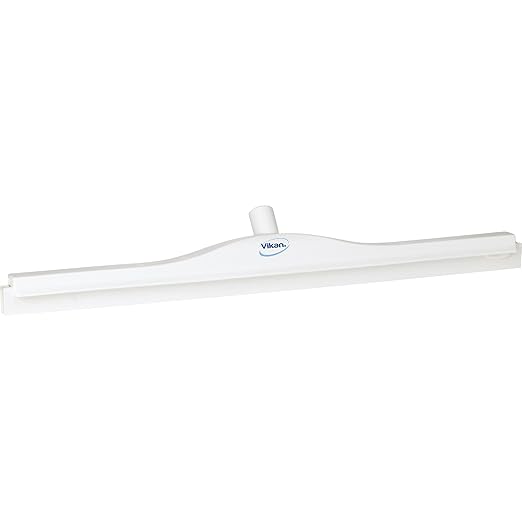 Vikan 77155 Squeegee,Ultra Hygiene,Dbl Blade,28",PP/RB,WT