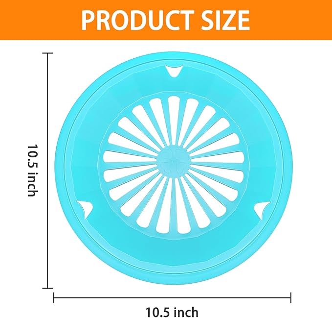 EBIGIC Paper Plate Holders 4 Packs with Snap-in Grooves 10.5 Inch Plastic Paper Plate Holders Reusable 4 Color Heavy Duty Supports for Picnic Party Dinner