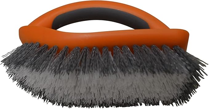 IMUSA USA (6 Pack) Multipurpose Orange Brush w/Dual Tone Bristles (White & Grey)
