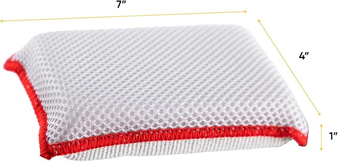 Microfiber Sponges for Dishes, Non-Scratch Sponge Dish Scrubber Heavy Duty Household Cleaning Multi-Purpose Cleaning Supplies Dish Wash Kitchen Cleaners Pack of 36
