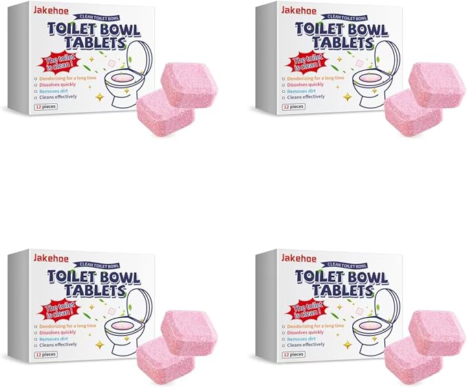 Toilet Bowl Cleaning Tablets, 48 Pieces, Quick Dissolving, Long-Lasting Deodorizer (4)