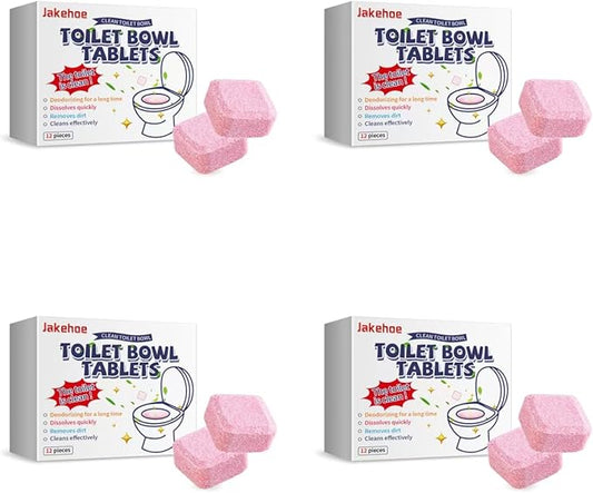 Toilet Bowl Cleaning Tablets, 48 Pieces, Quick Dissolving, Long-Lasting Deodorizer (4)