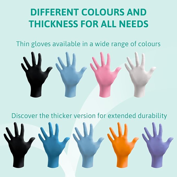 Microflex 92-134 Disposable Nitrile Gloves for Cleaning w/Textured Fingertips