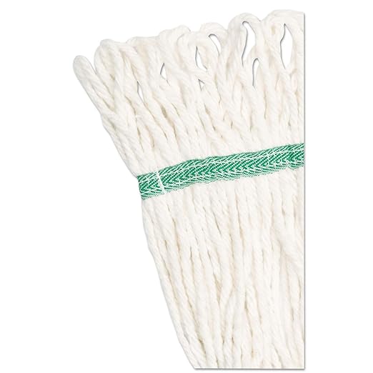 Boardwalk UNS 502WH Super Loop Wet Mop Head, Cotton/Synthetic, Medium Size, White, Cotton/Synthetic (Pack of 12)