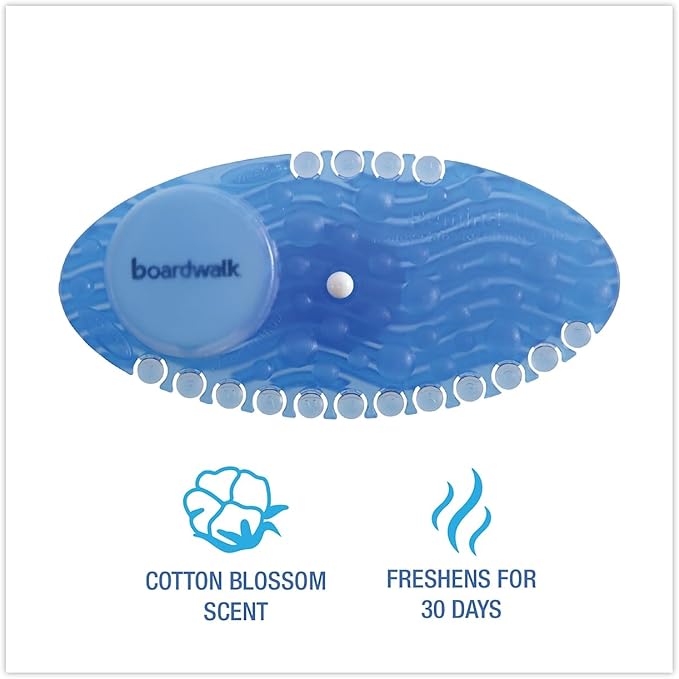 Boardwalk CURVECBL Curve Air Freshener, Cotton Blossom, Blue, 10/Box