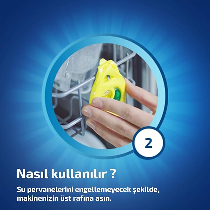 Finish Dishwasher Air Freshener with Anti-Odor Technology, Lime-Lemon Scent, Up to 60 Washes