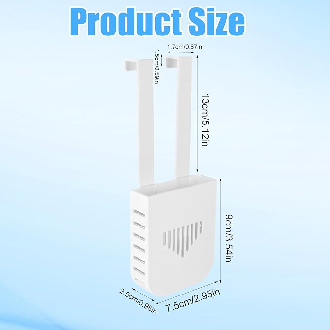 1 Sets Toilet Tank Pucks Holder, Hanging Toilet Bowl Carrier Hook Pucks Holder Hanger Bracket Caddy Avoids Crumbling from Water Tank