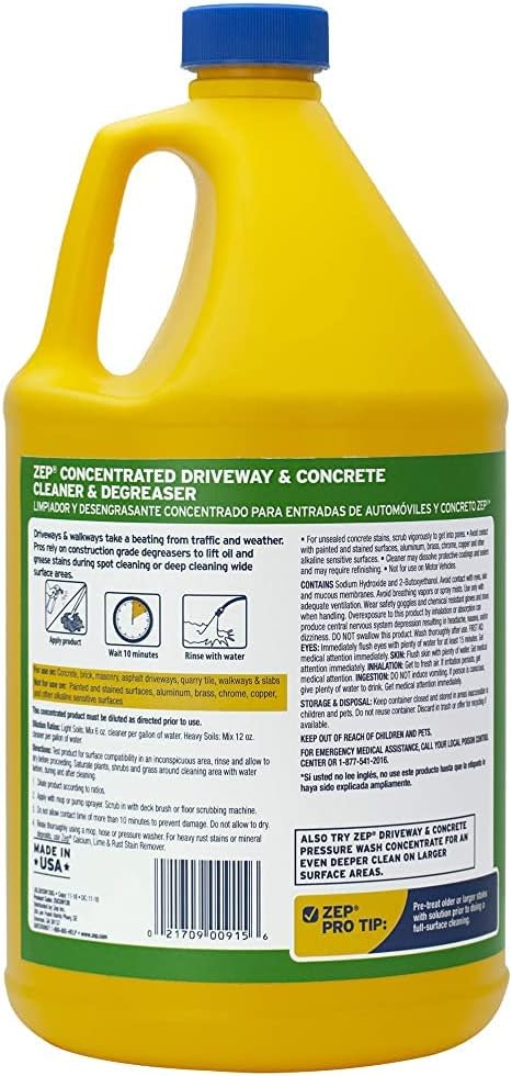 Zep Cleaner Concrete DRVWY 128OZ ZUCON128