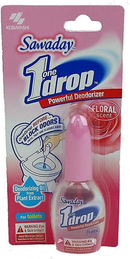One-Drop Before-You-Go Toilet Drops - 0.67 Fl Oz - Floral Scent, Clear