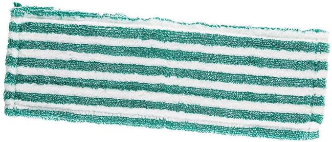 Libman Commercial 119 Microfiber Wet/Dry Floor Mop Refill Pad, Microfiber, 18" Wide, Green and White (Pack of 2)