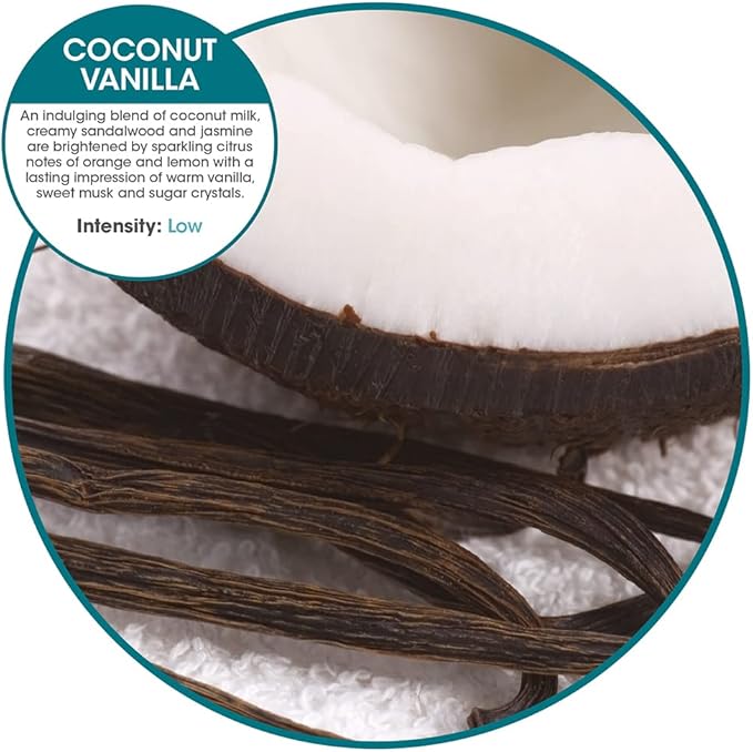 Fresh Products myfreshe Plug in Air Freshener Worry free No Heat No Glass Dry Fragrance Refills For Small Spaces Made in the USA Coconut Vanilla 2 pack